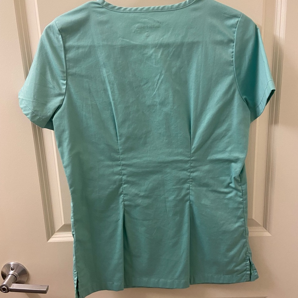 Teal Scrub Top XS